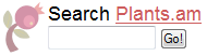 This is how the search will appear on your site. Go to Plants.am search box for the code.