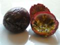 Ripe purple passion fruit