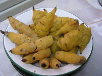 Yellow mashua with yellow oca