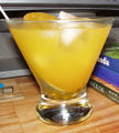 A glass of passion fruit juice